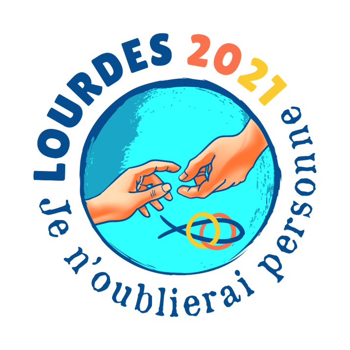 logo lourdes 2021 - je n'oublierai personne